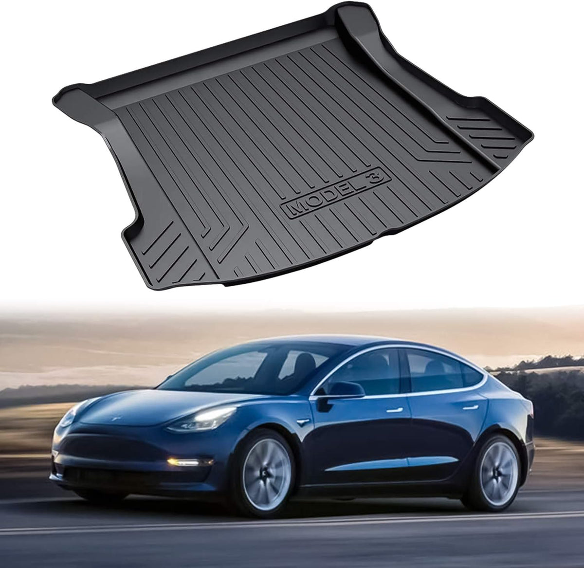 Black Rubber Trunk Mat M989130