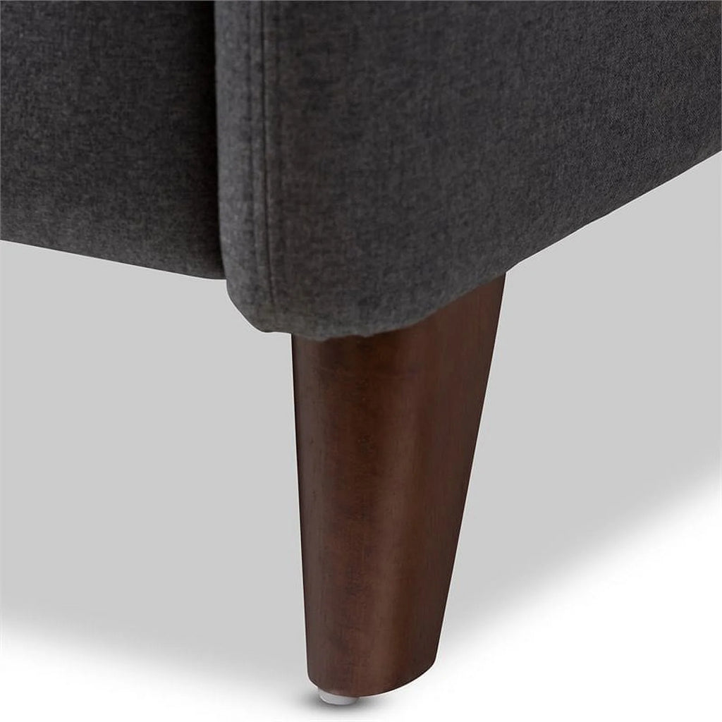 Gray and Walnut Recliner G88853