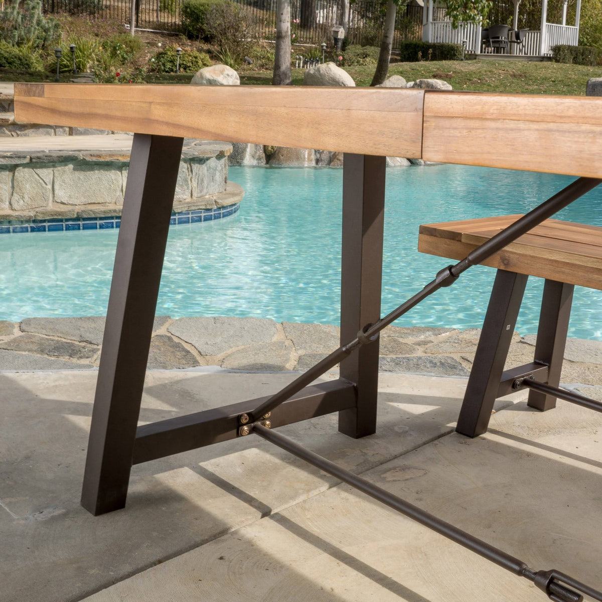 Acacia Wood Picnic Table L567