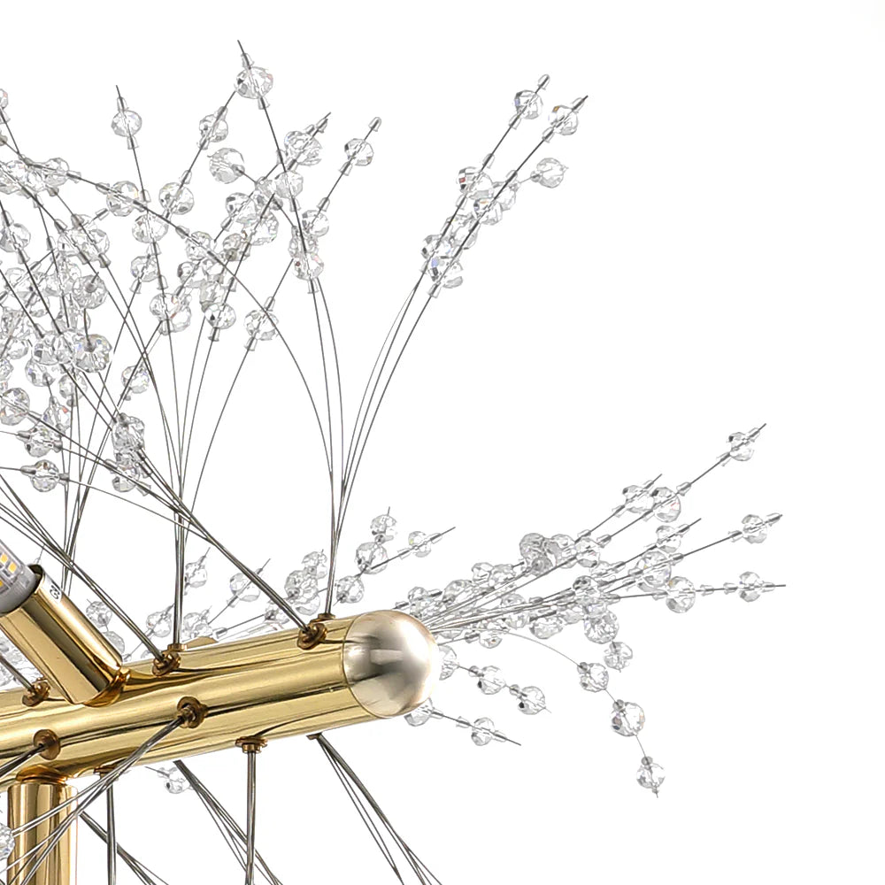 9-Light Linear Mid-Century Modern Chandelier G5811