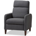Gray and Walnut Recliner G88853