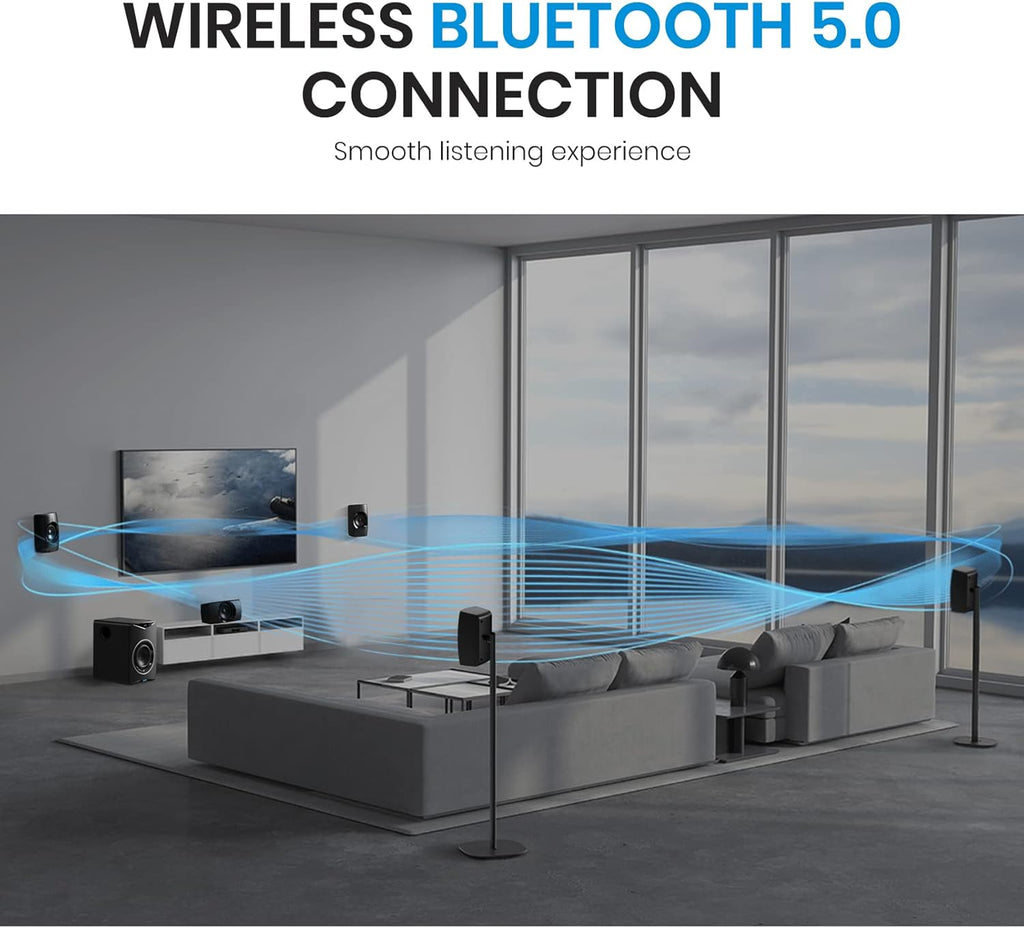 Bluetooth 5.1 Channel Surround Sound System with Subwoofer C3745