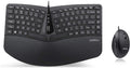 Wireless Compact Ergonomic Keyboard with Vertical Mouse and Numeric Keypad P306
