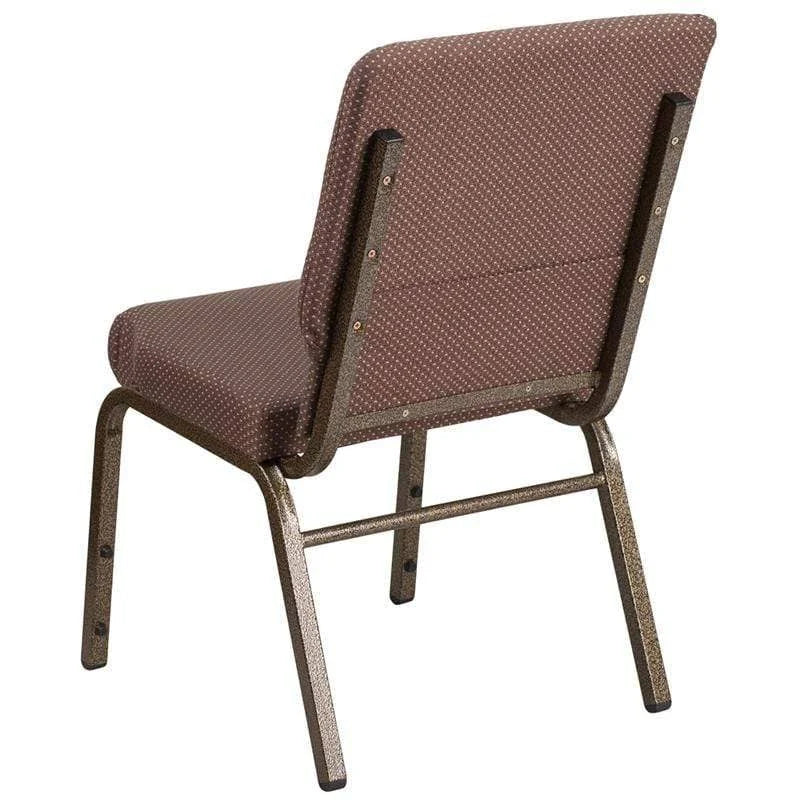 Caramel Fabric Stacking Church Chair S394