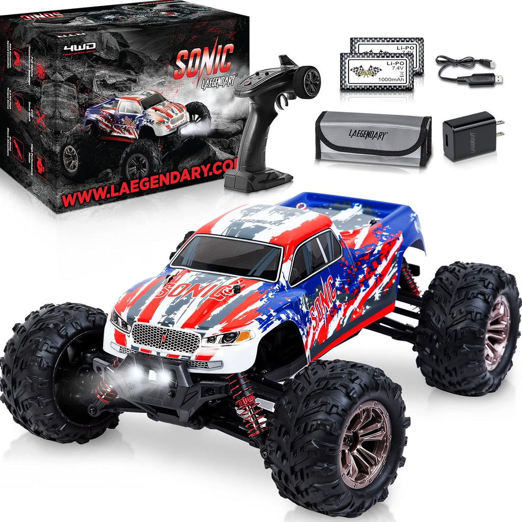 Off Road Remote Control Car 4x4 Truck 1:16 Scale Black Yellow O2176