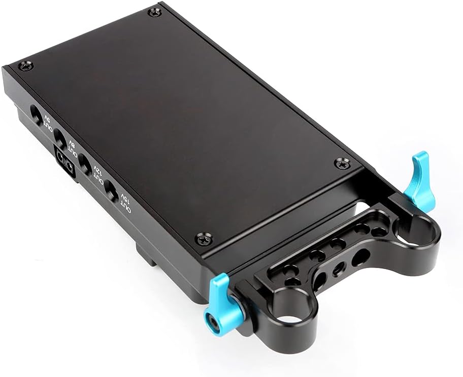 V Lock Mounting Plate Power Supply Splitter with 15mm Rod Clamp X103592