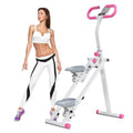 Folding Vertical Climber with Adjustable Handlebar & Pedals, 300LBS Load A920