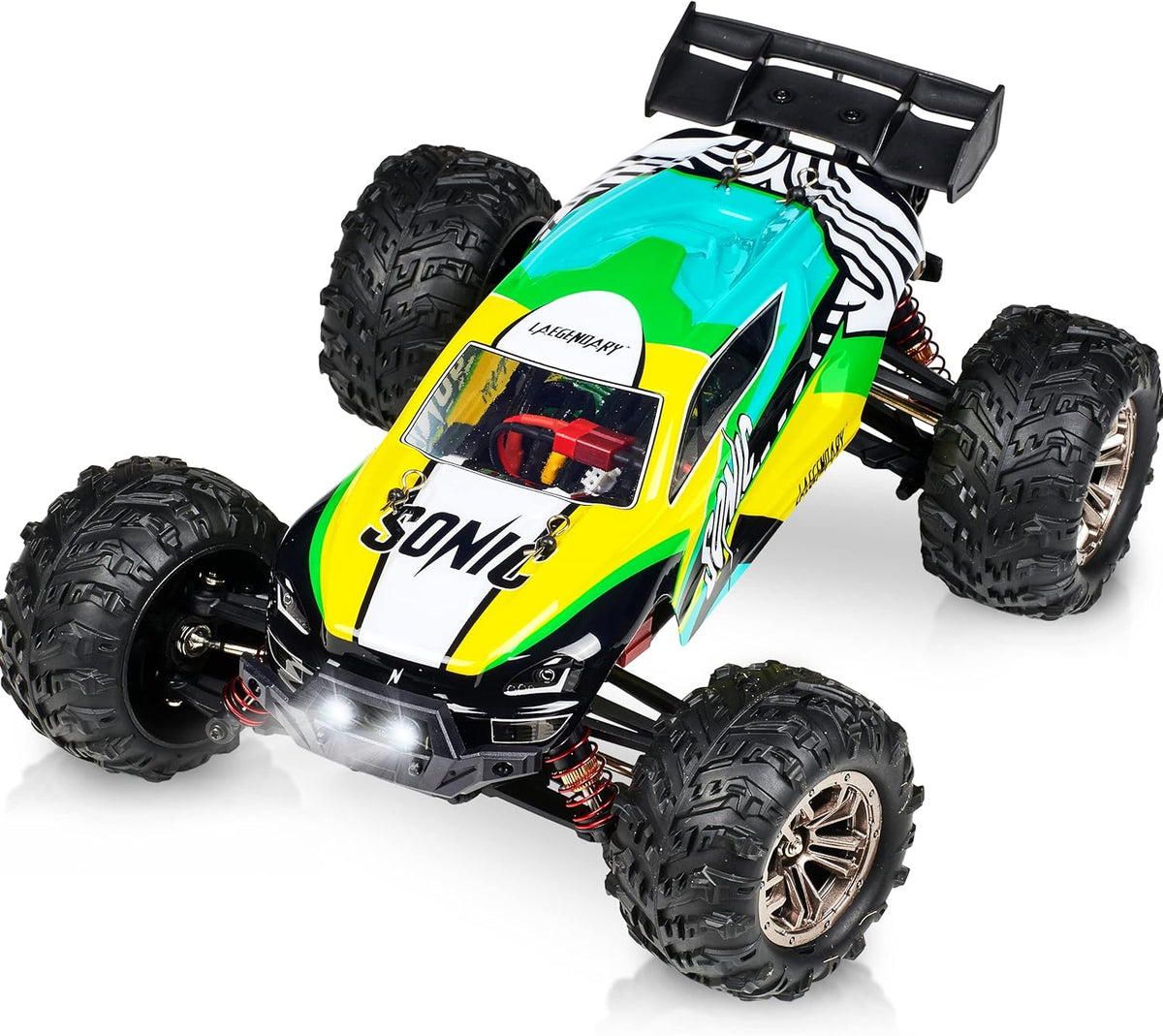 Off Road Remote Control Car 4x4 Truck 1:16 Scale Black Yellow O2176