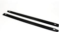 Black Ribbed Truck Bed Rail Caps Set of 2 T4184