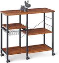 Kitchen Baker's Rack with Wheels 3-Tier+4-Tier Metal Frame N415928