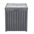 Grey 51gal Plastic Storage Deck Box Q230