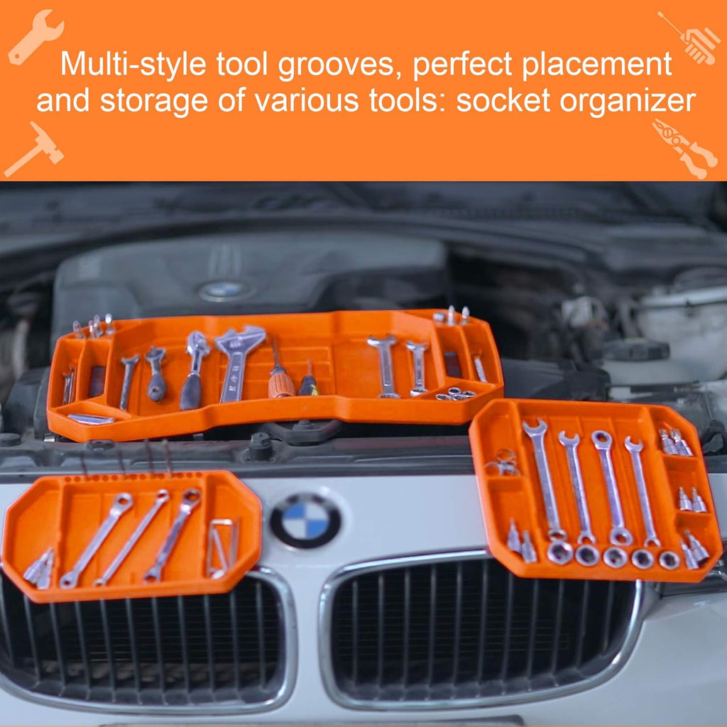 3pcs Non-slip Flexible Silicone Tool Tray X434