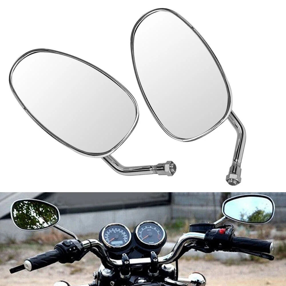 Oval Rear View Mirrors in Chrome M2760