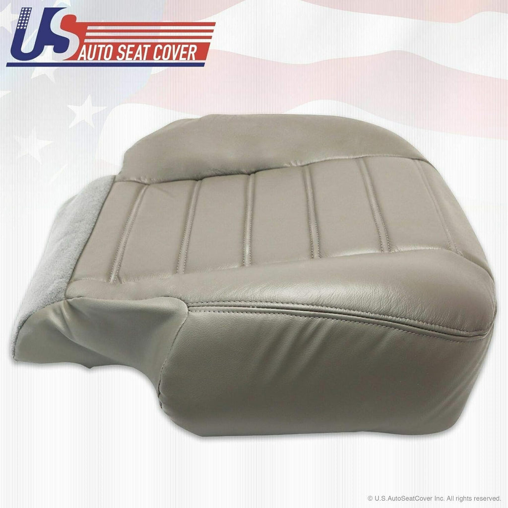 2003 to 2007 Hummer H2 Passenger Bottom Genuine Leather Seat Cover Wheat Gray Y962773