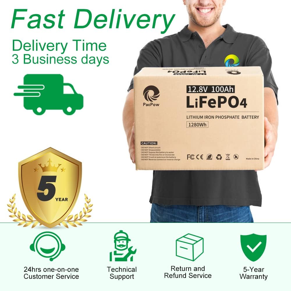 12V 20Ah LiFePO4 Lithium Iron Phosphate Battery with Built-in BMS C8444