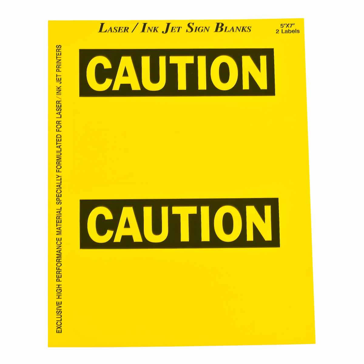 Polyester Caution Sign and Label Blanks Q31880