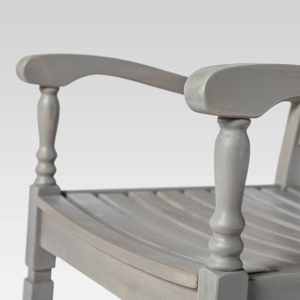 Gray Wash Acacia Wood Outdoor Rocking Chair W4303
