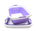 Collapsible Plastic Laundry Basket I4982