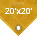 10 oz Tan Canvas Tarps 20' x 20' N742