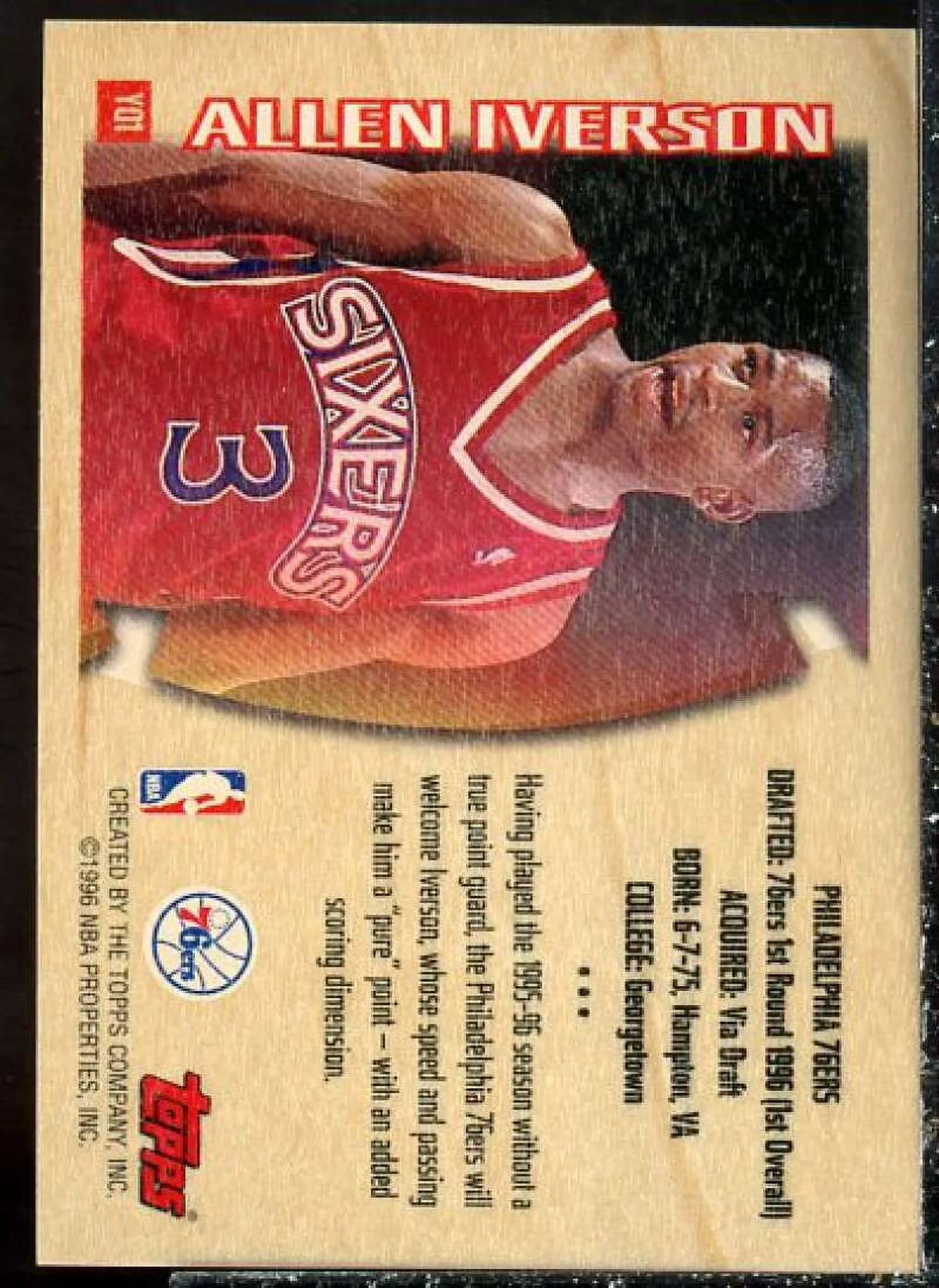 Allen Iverson Card Y8129