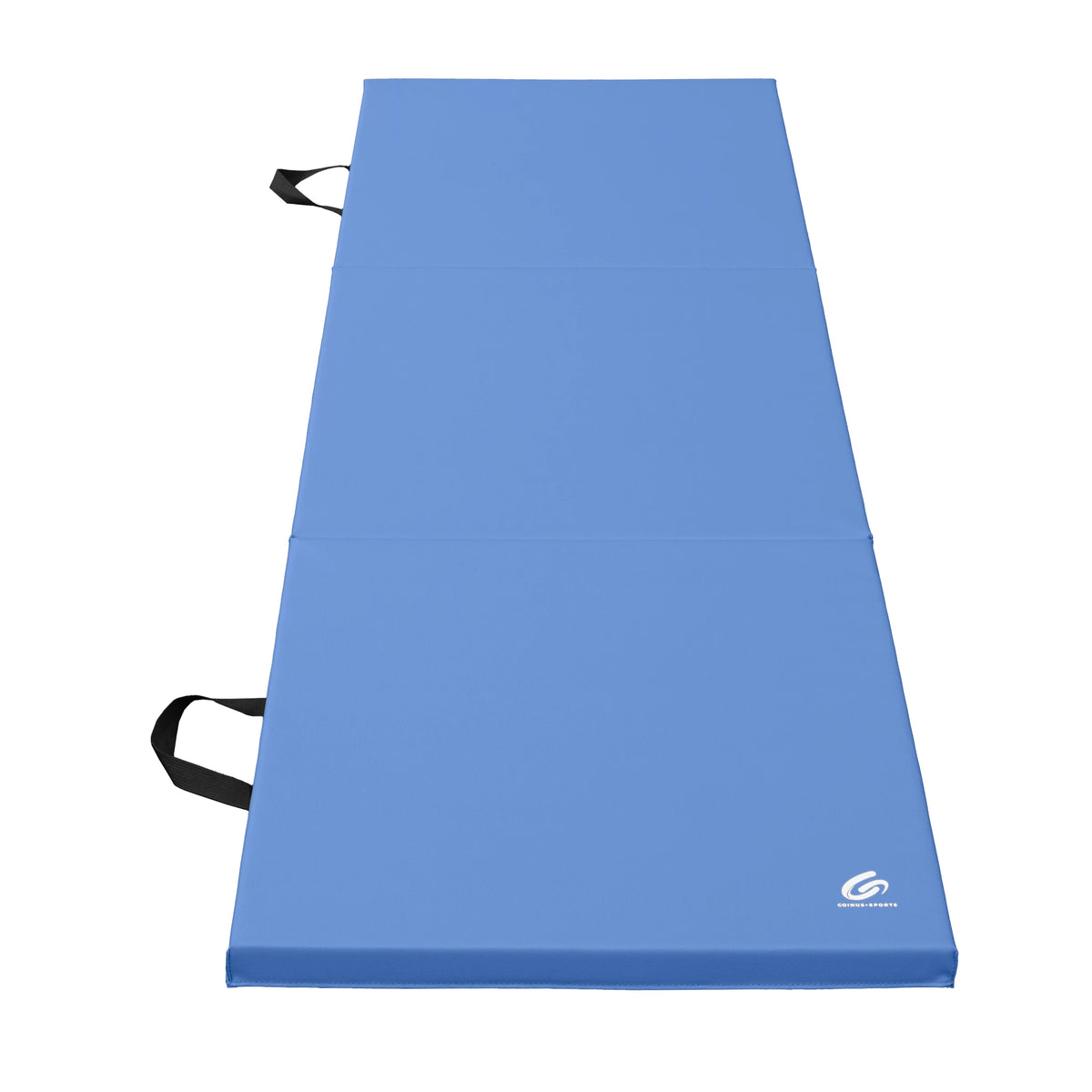 Black Tri-Fold Exercise Mat with Handles N905276
