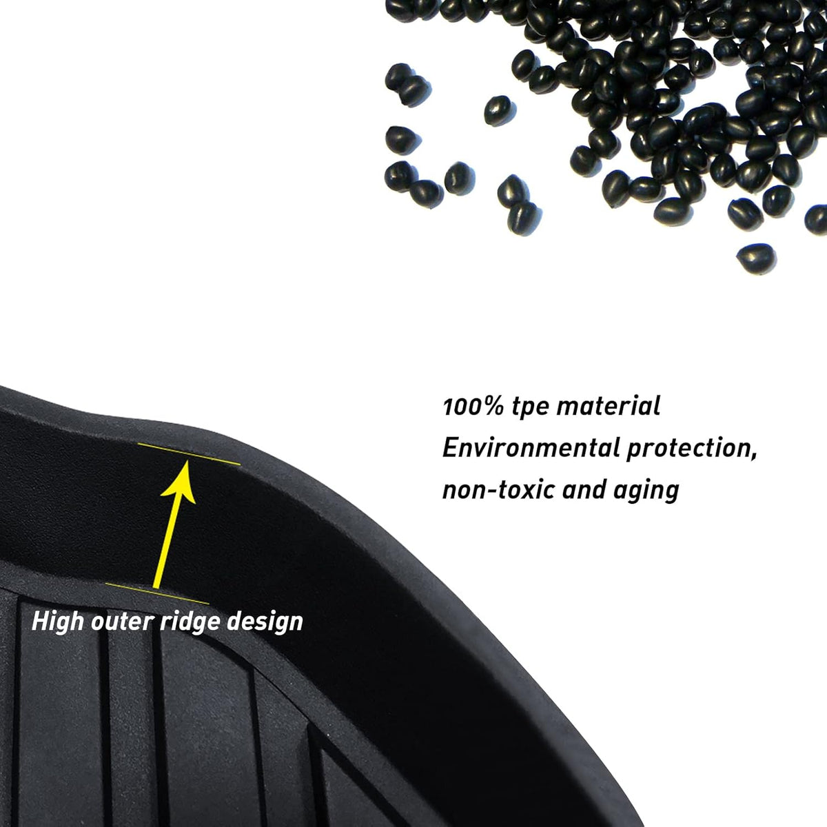 TPE All Weather Floor Liners for Tesla Model 3 T656375