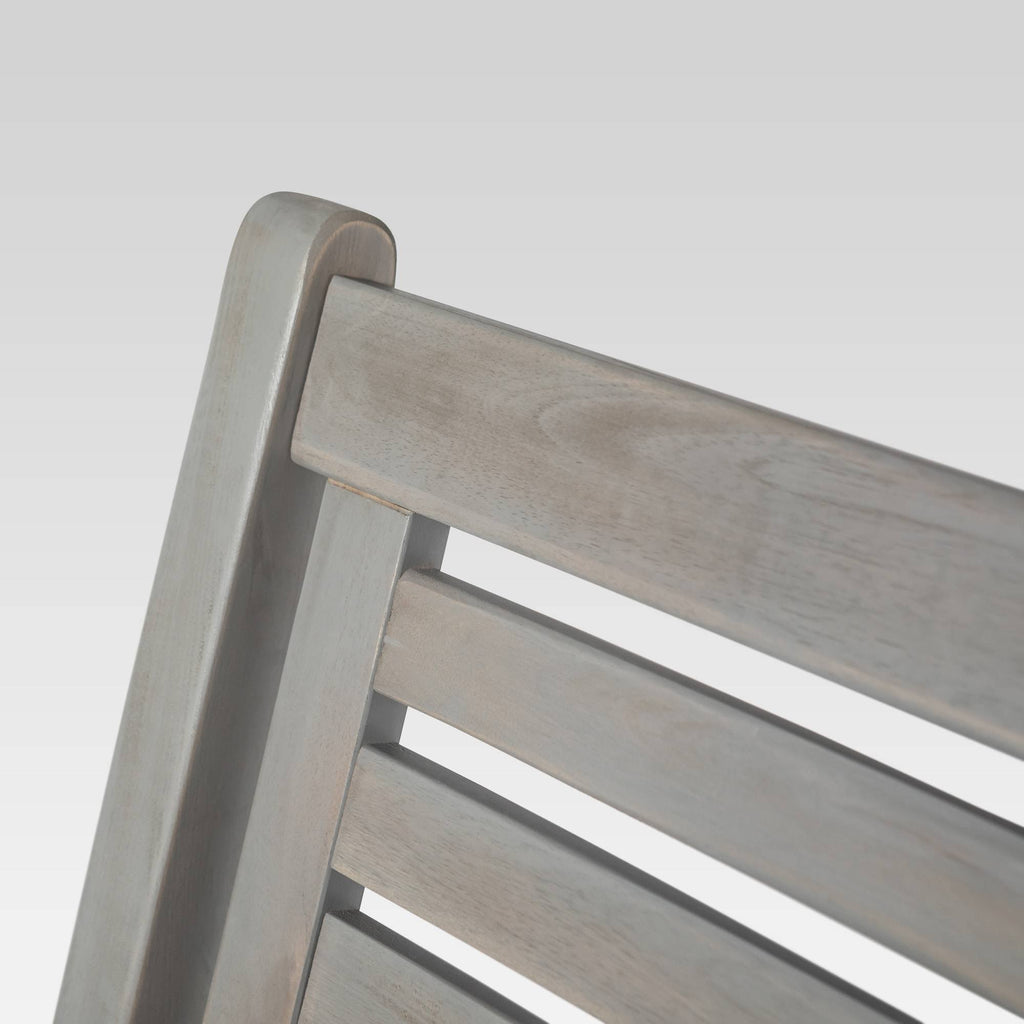 Gray Wash Acacia Wood Outdoor Rocking Chair W4303