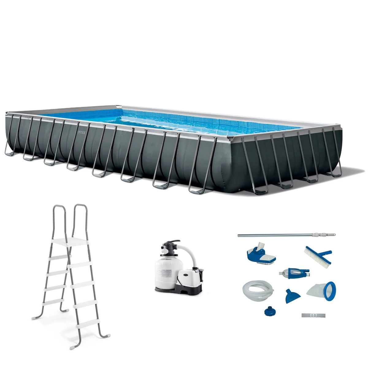 32ft x 16ft x 52in Rectangular Swimming Pool L865
