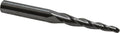 3 5/32 inch Small End Diam, 1-3/4 inch LOC, 3 Flute Solid Carbide Tapered Ball End Mill F9760