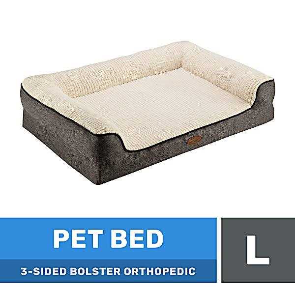 3-Sided Bolster Orthopedic Pet Bed C248