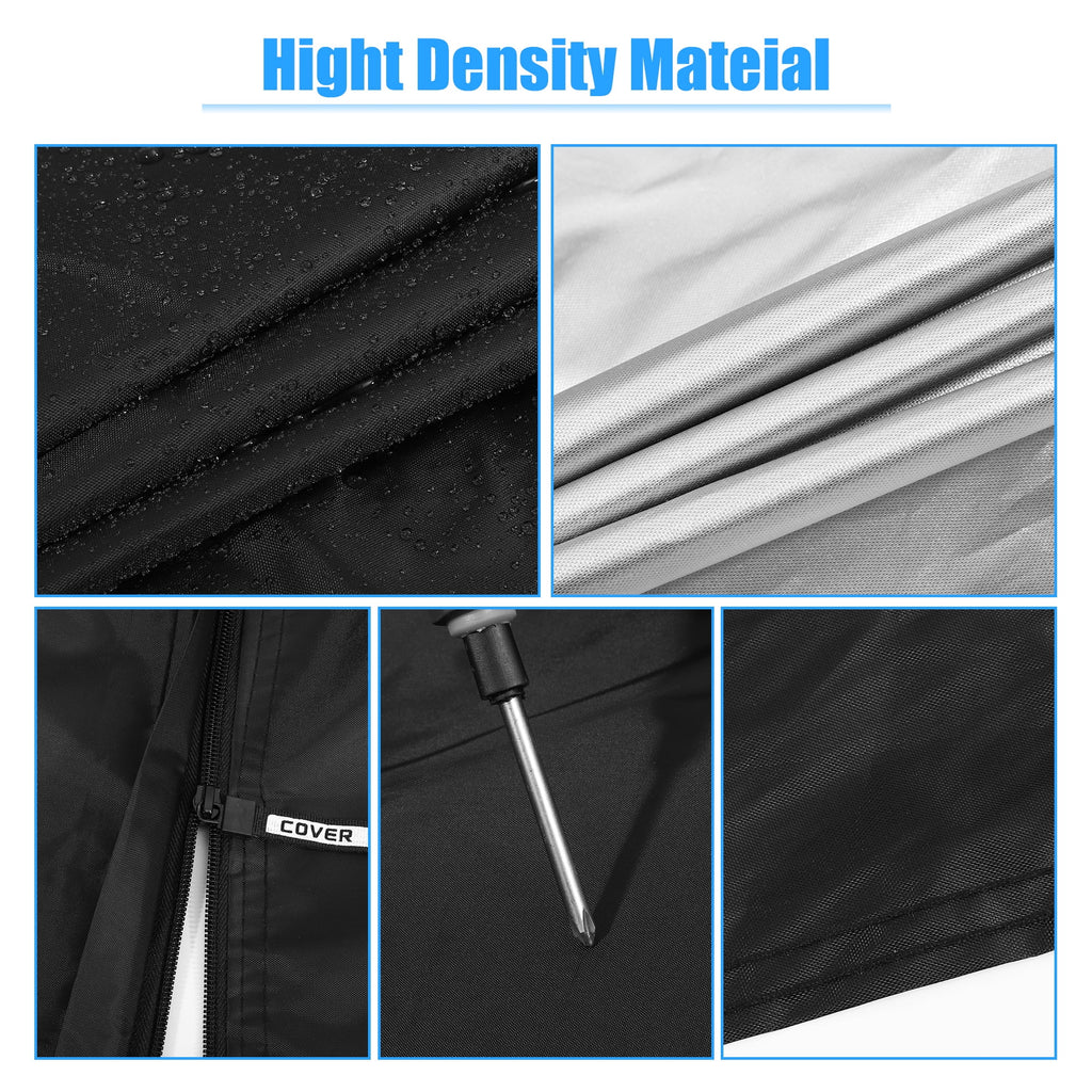 210D Black Blue Car Cover Y4526