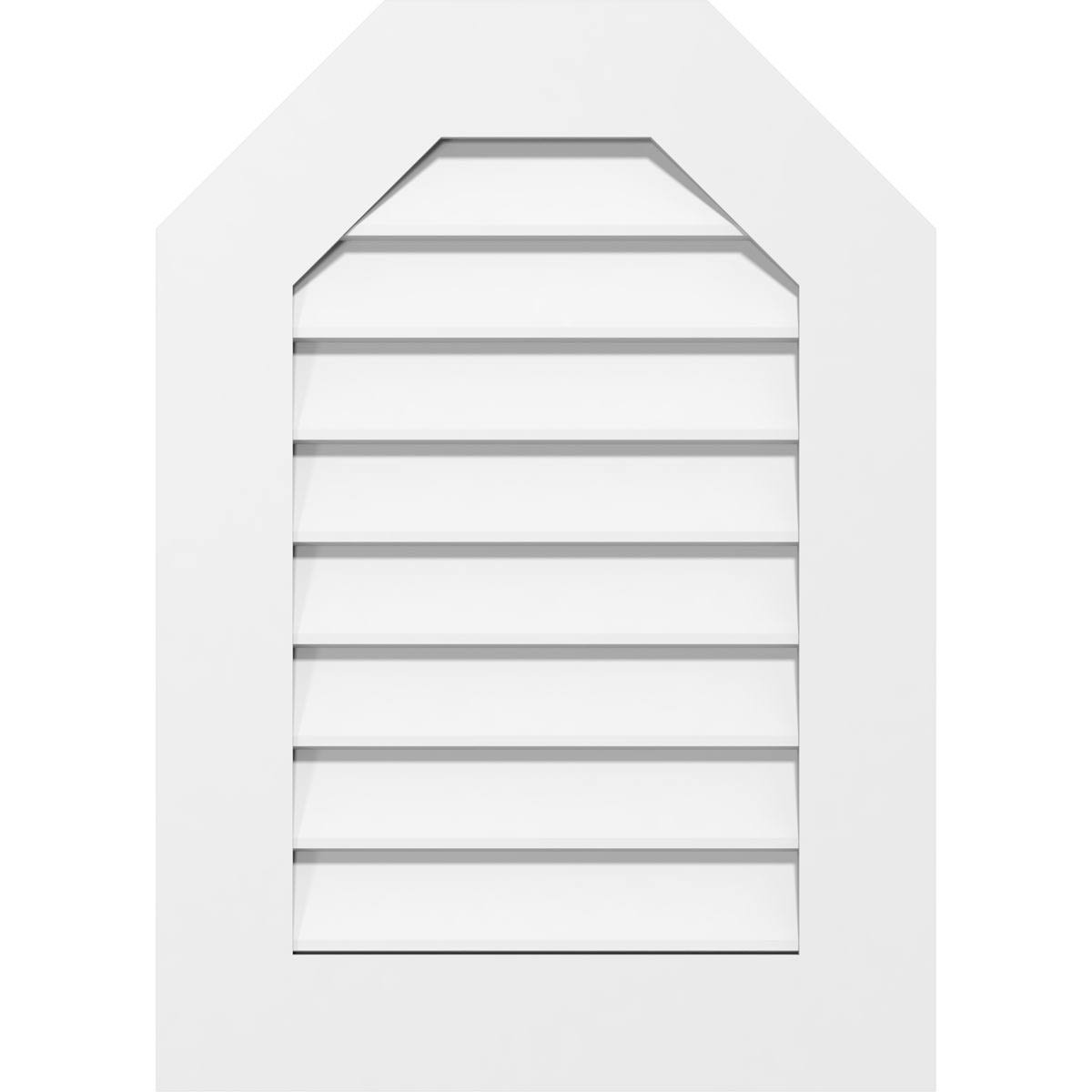 Octagonal Top Surface Mount PVC Gable Vent Z194851