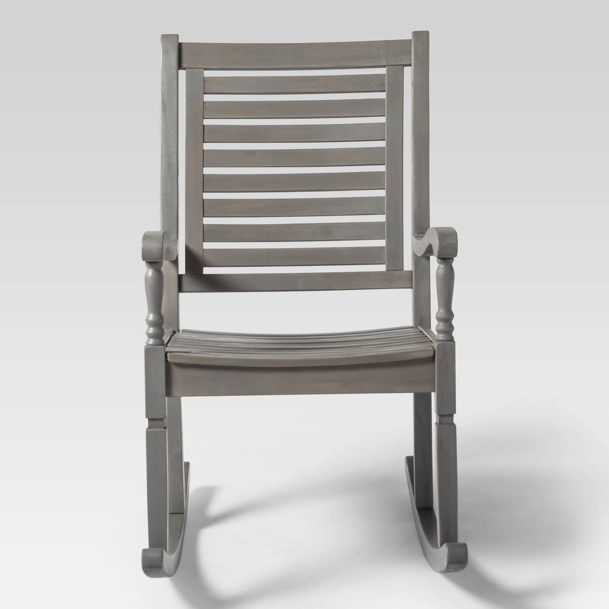 Gray Wash Acacia Wood Outdoor Rocking Chair W4303
