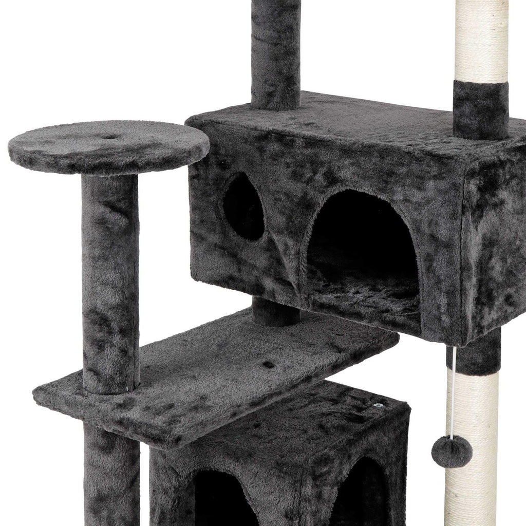 Cat Tree Multi-Levels Condos Scratching Post Tower I34224