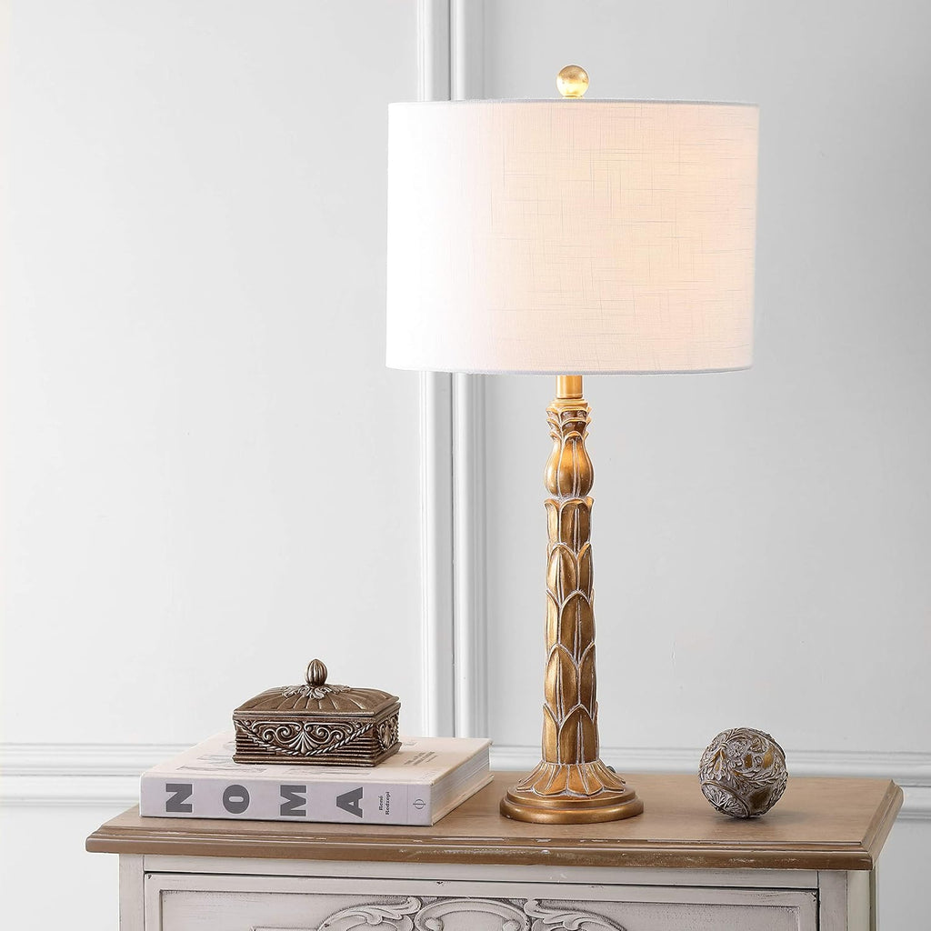 Antique Gold Resin LED Lamp G110