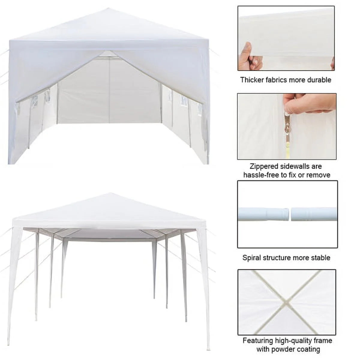 3 x 9m Eight Sides Two Doors Waterproof Tent A9306