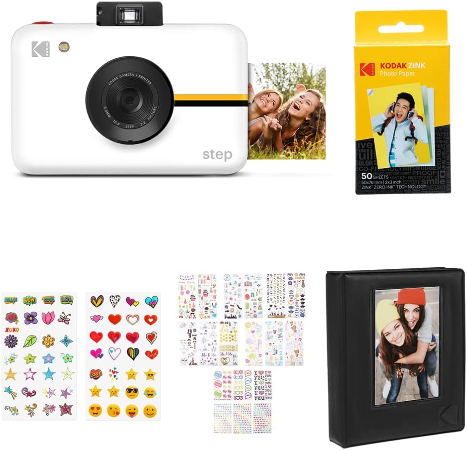 White Instant Camera with 10MP Image Sensor H453206