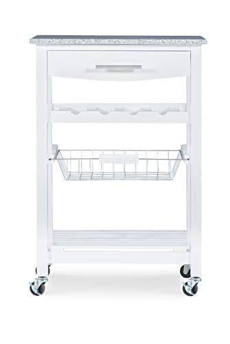 White Kitchen Island W5829