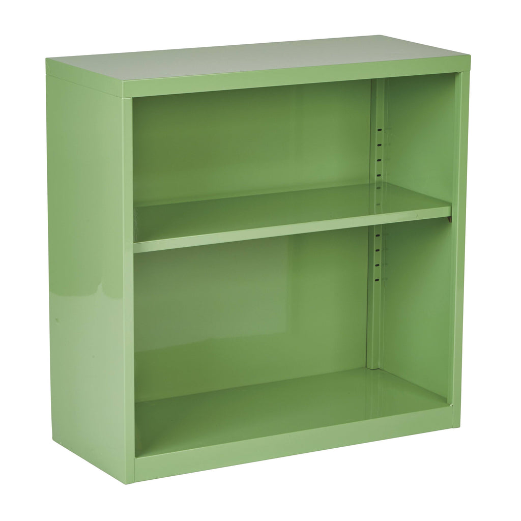 White Metal Bookcase J32677
