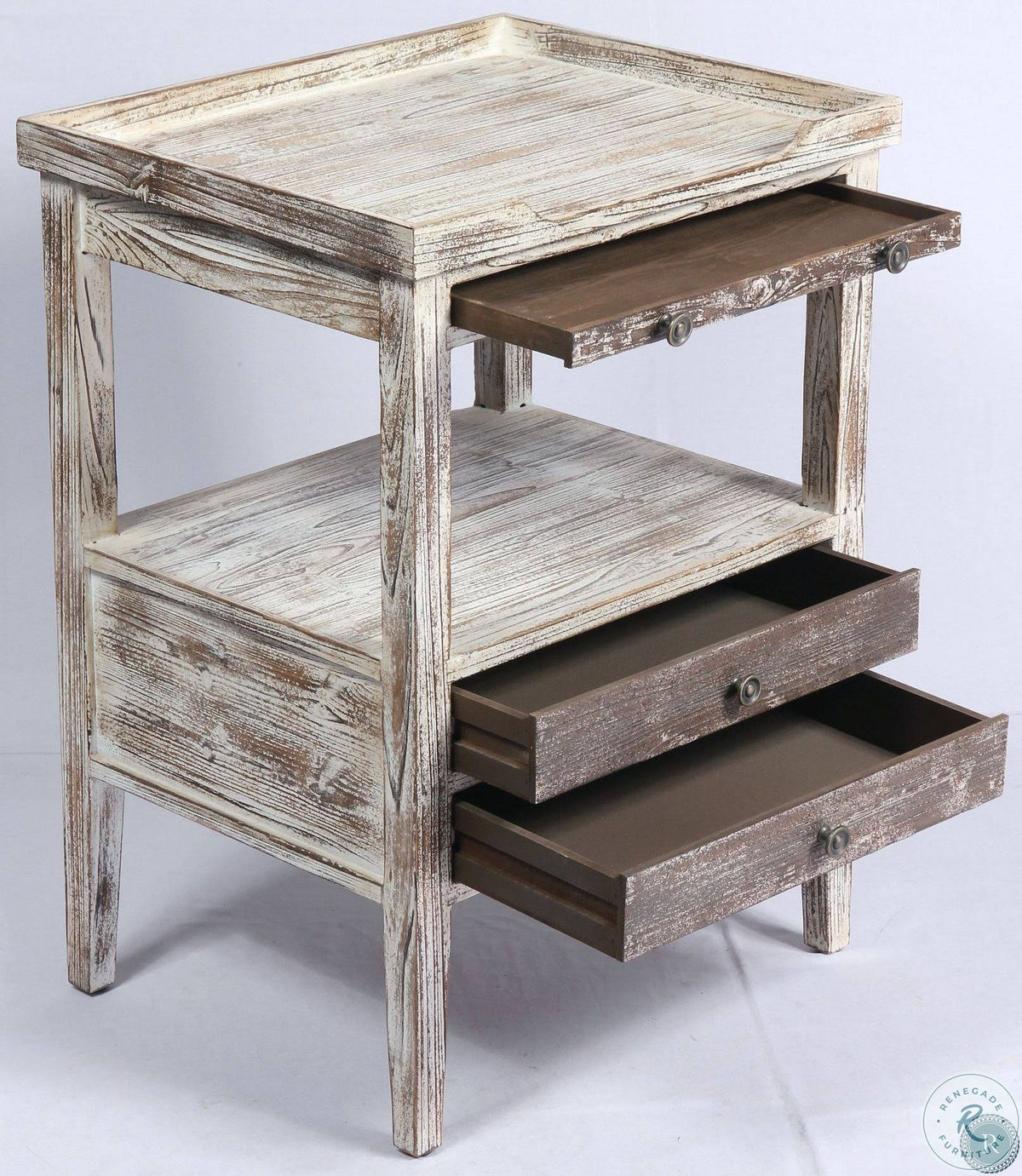 Weathered Rectangle Accent Table O928376