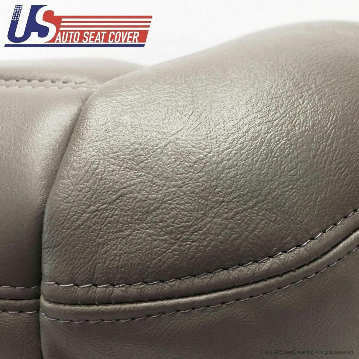 2003 to 2007 Hummer H2 Passenger Bottom Genuine Leather Seat Cover Wheat Gray Y962773