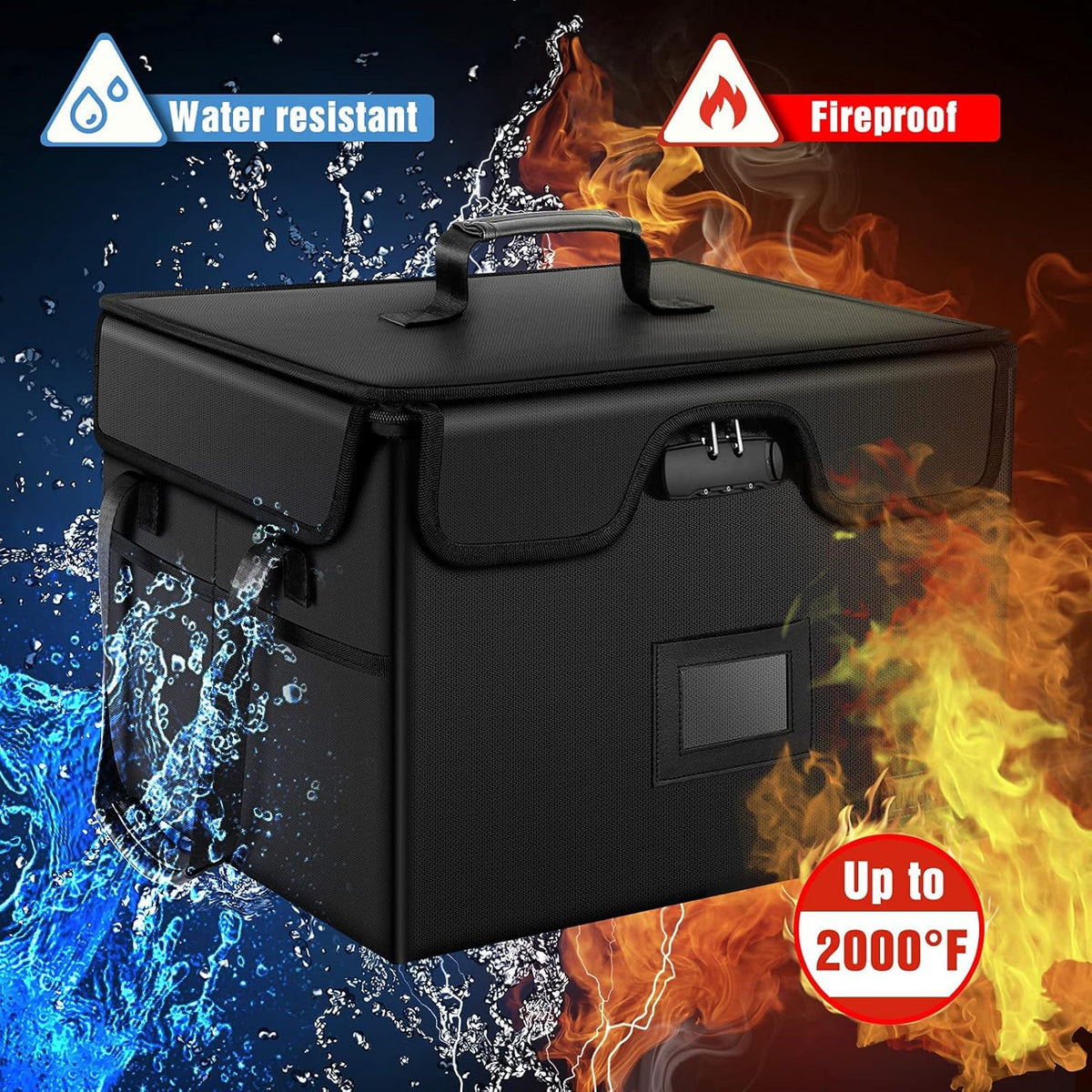 Fireproof Document Box with Lock F227296