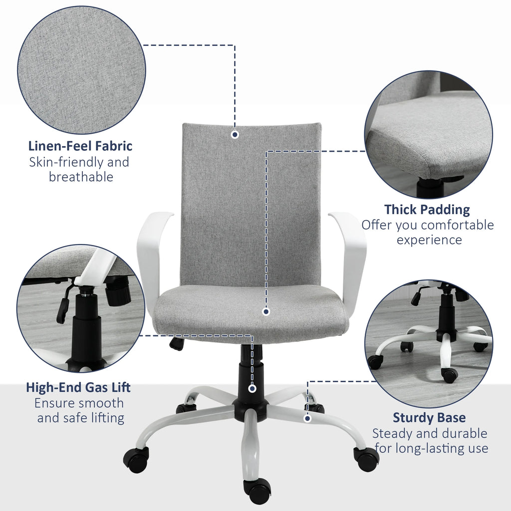 Mid-Back Ergonomic Office Chair with Adjustable Height H998