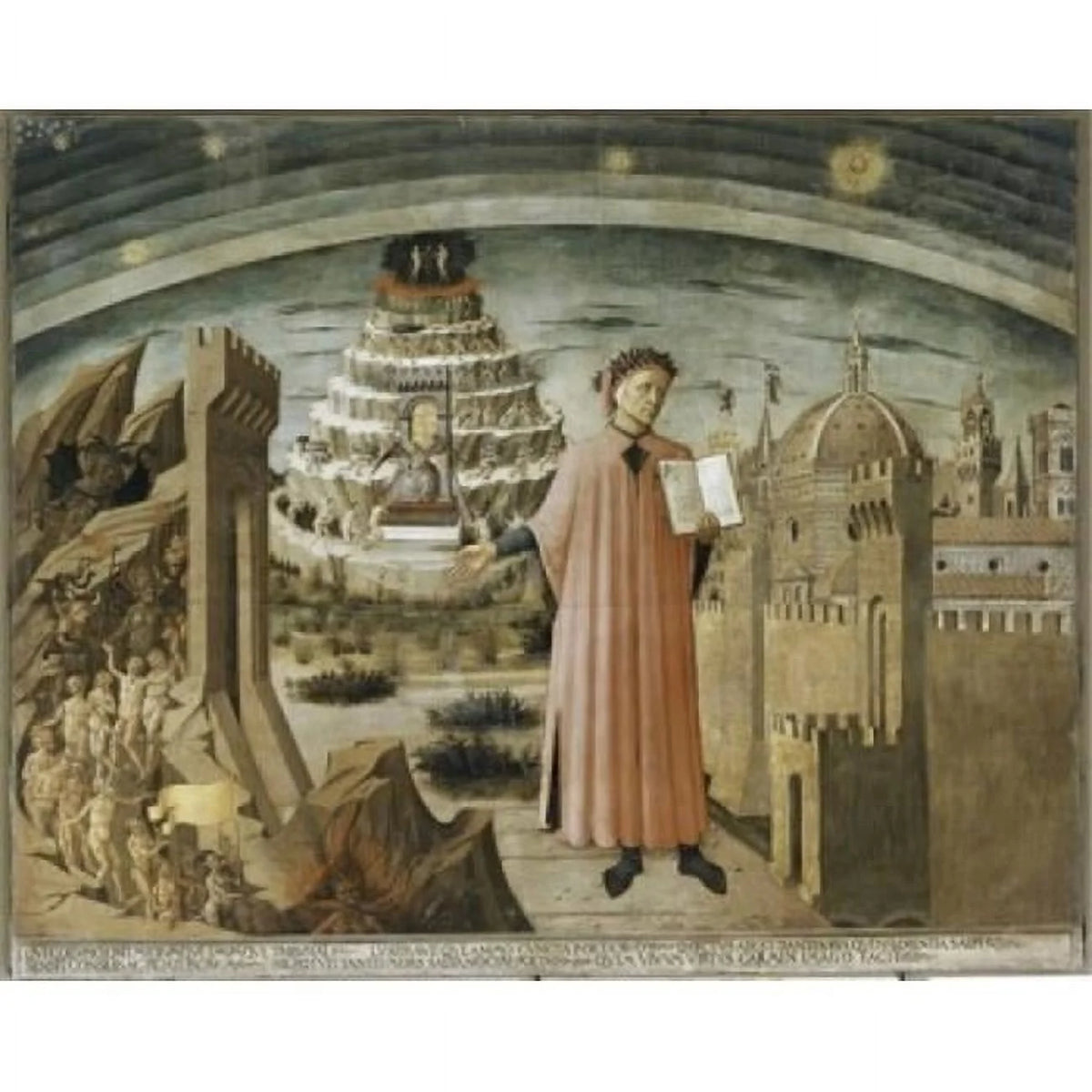Italian Santa Maria Del Fiore Cathedral Florence 18 x 24 in. R37132
