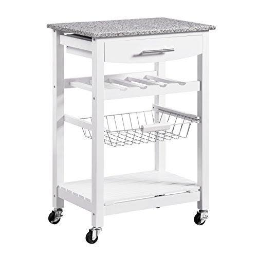 White Kitchen Island W5829