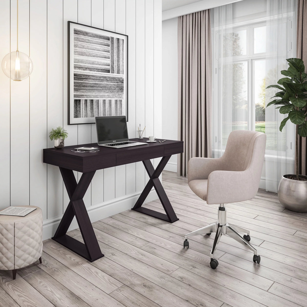 Espresso Writing Desk with Drawer B67279