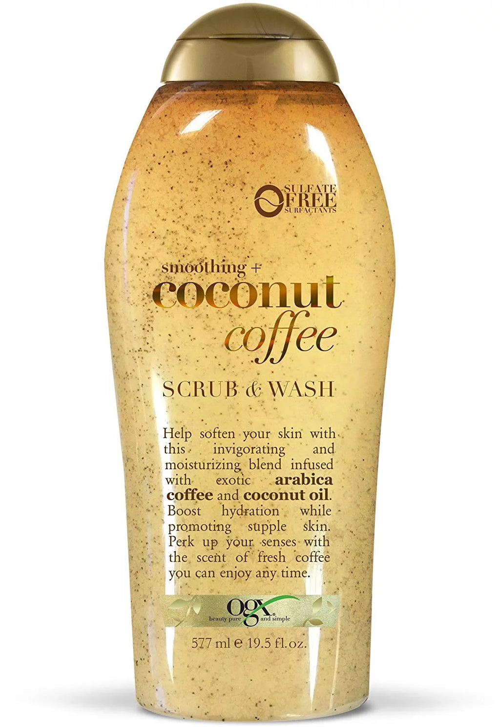 Coconut Coffee Body Scrub and Wash 19.5 Oz 6 Pack V506