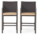 Multi Brown Bar Stool Set of 2 N7615
