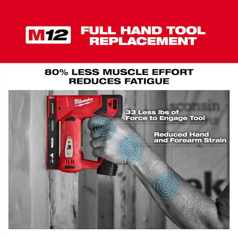 12V Cordless Rotary Tool with 3/8 in. Crown Stapler and 6.0 Ah Battery Pack V302