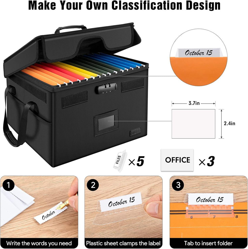 Fireproof Document Box with Lock F227296
